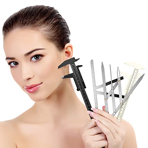 Flutesan 6-Piece Eyebrow Measuring Ruler – Microblading Golden Ratio Tool