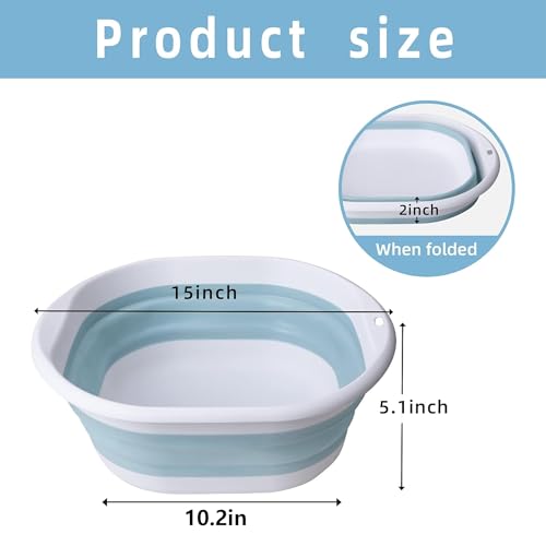 Collapsible Foot Bath Basin for Above Ground Pools - Large Capacity