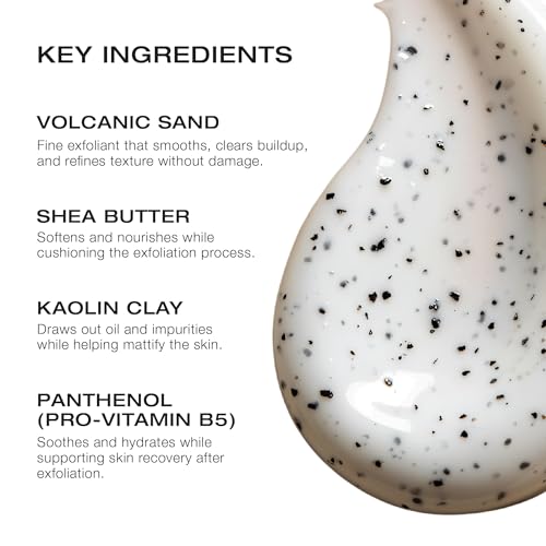 Juggernaut Men's Volcanic Sand Exfoliating Cleanser for Smoother Skin ? Deep Pore Clean, Bergamot, Lavender and Ginger Root, 3.4 fl oz