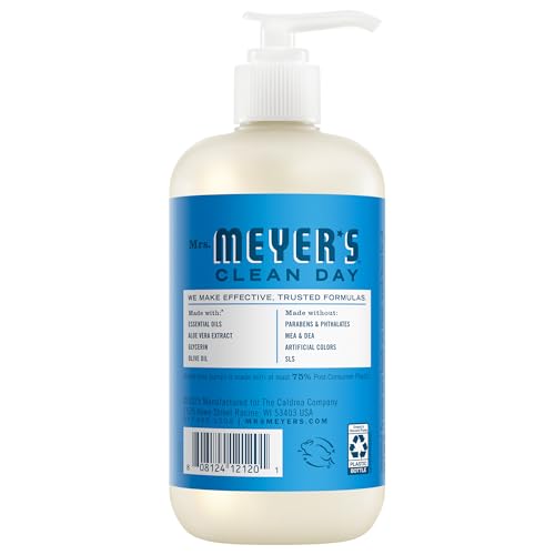 Mrs. Meyer’s Blueberry Liquid Hand Soap 12.5 fl oz – Pack of 3, Garden-Inspired Scent