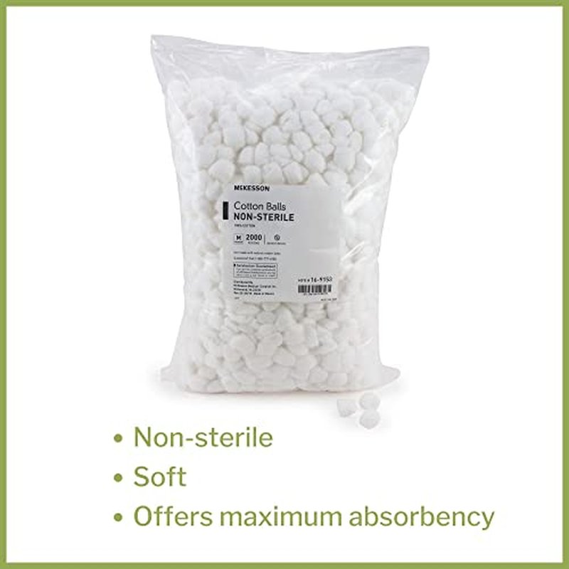McKesson Cotton Balls 2000 Count 100% Pure