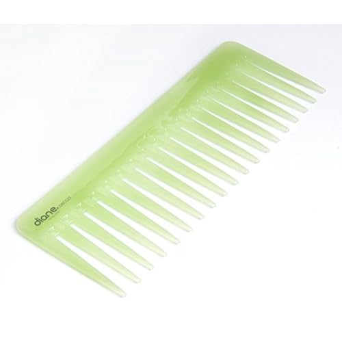 Diane oil-infused detangler comb, 6-inch, green, DBC025 (Pack of 2)