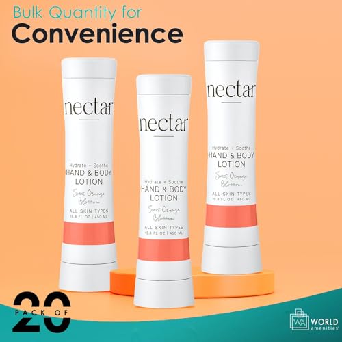 World Amenities Nectar Squeeze Cartridge Hand and Body Lotion - Moisturizing Lotion in a Squeeze Bottle