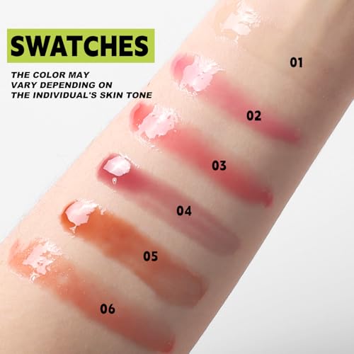 Lissymuse Hydrating Lip Oil Gloss Set - 6 Non-Sticky Shades
