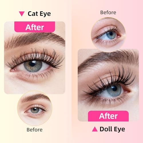 Wispy Self Adhesive Eyelash Clusters - C Curl 8-16mm