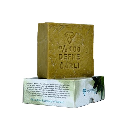 Anatolia Soap Antioch Collection Laurel Oil Shampoo Bar 5 oz ? Handmade Soap, Olive Oil Based Solid Shampoo for Dry Hair, Traditional Castile Bar for Women & Men