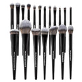 19-Piece Professional Makeup Brush Set with Labels – Vegan