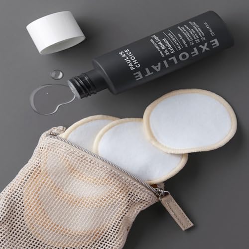 Paula's Choice 2% BHA Liquid Exfoliant with Reusable Bamboo Cotton Pads