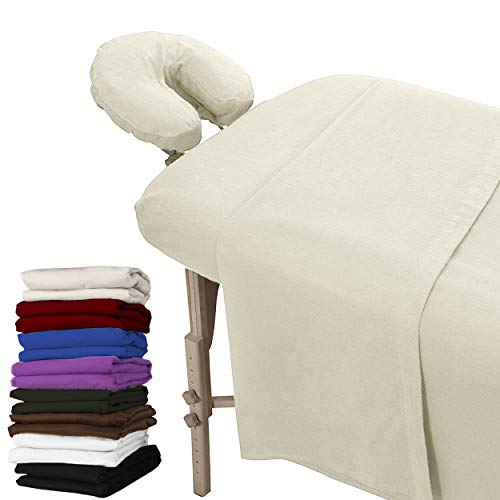 Extra Thick Massage Table Sheets Set 3pc - 100% Cotton