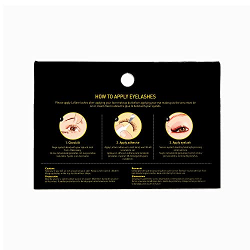 Laflare Silk Lashes 3D FAUX MINK Eyelashes, Light, Reusable, Handmade, Natural Looking, Professional Easy to Apply Eyelashes in a Knitted Style1-3 PACKS BUNDLE SPECIAL (3, SD05B)