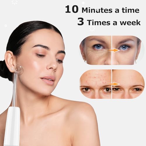 DARSONVAL High Frequency Facial Wand with 4 Tubes