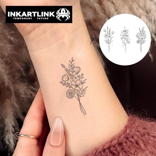Semi-Permanent Tattoo Sheets - 2pk Waterproof, 1-2 Week Wear