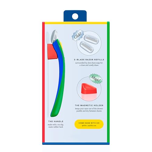 Billie Primary Women's Razor Kit - 1 Handle, 2 Refills & Magnetic Holder