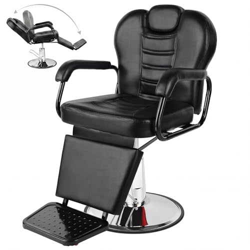 Artist Hand Professional Barber Chair - Heavy Duty Hydraulic