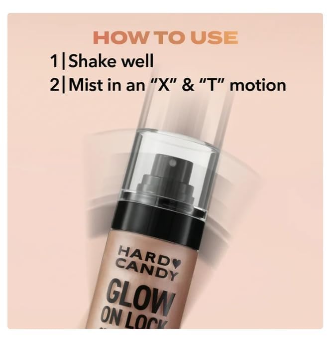 Hard Candy Glow On Lock Setting Spray 16H Luminous 3.4oz