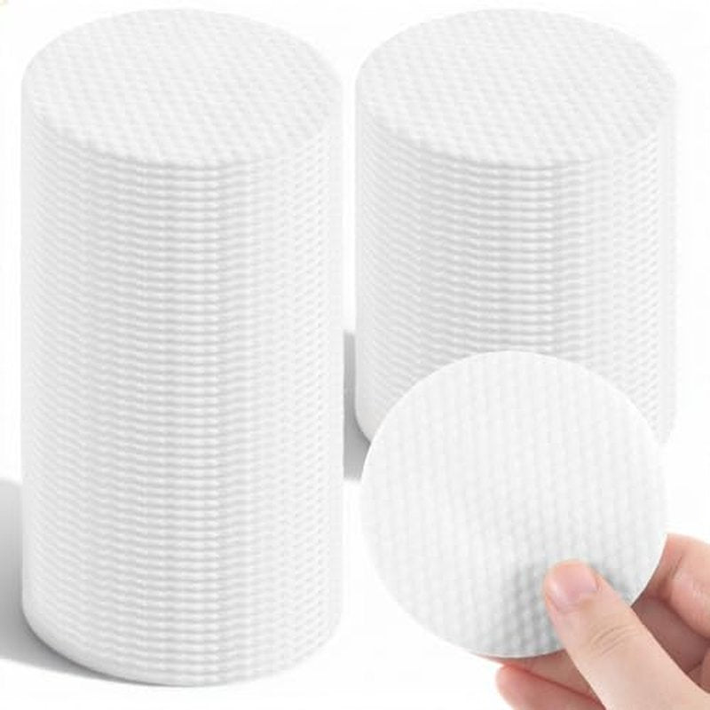 150 Extra Large Lint-Free Cotton Rounds 3.14" for Makeup & Cleansing