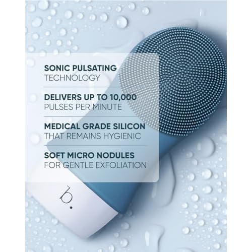 Buttah Skin by Dorion Renaud Buttah Mini Vibe Cleansing Brush with Stand ? New & Improved Technology for Deep Cleansing & Gentle Exfoliation - Sonic Pulsating Face Brush for Men & Women