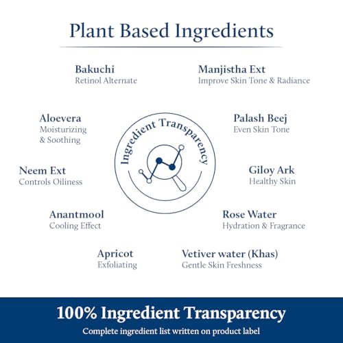 Blue Nectar Bakuchiol Face Serum for Glowing Skin with Gua Sha | Plant-Based Retinol for Face Skincare, Fine Lines, & Dark Circles | Anti-Aging Serum for Women & Men (10 Herbs, 1 Fl Oz)