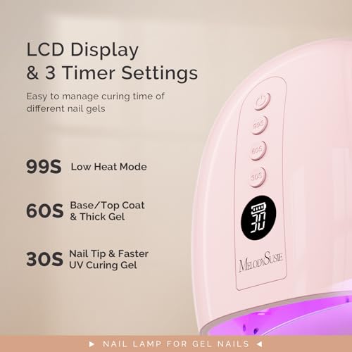 MelodySusie 48W Cordless UV LED Nail Lamp - P-Plus30GT