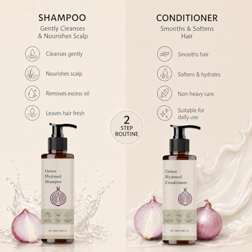 Onion Hydrosol Shampoo & Conditioner Set with Rosemary - 3.38 fl oz