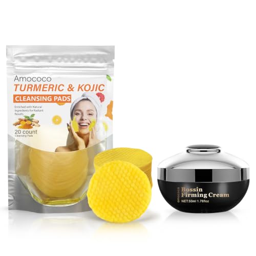 Turmeric Kojic Acid Cleansing Pads - 20 Count Facial Wipes