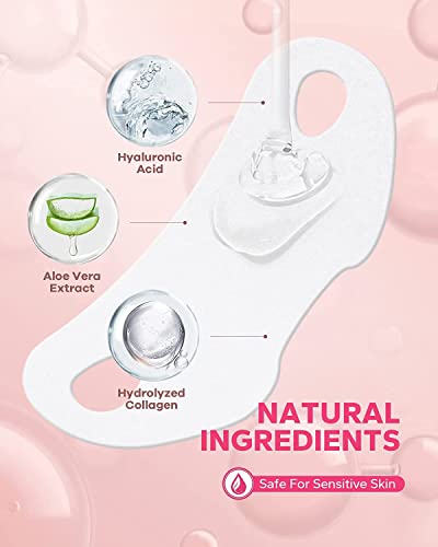 FairyFace V Line Lifting Mask, 5 Count Double Chin Reducer, Lifting Hydrogel Collagen Mask with Aloe Vera and Seaweed, Hydrating and Anti-aging, Creating a V-shaped Face Full of Vitality