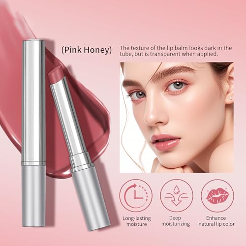 Honey Tinted Lip Balm 3-Pack - Hydrating Lipstick for All Skin Tones