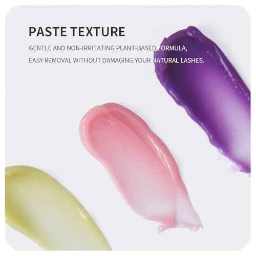 Cream Lash Remover for Eyelash Extensions,10g Eyelash Glue Remover Lash Tech Supplies for Salon Use,Grape Flavored