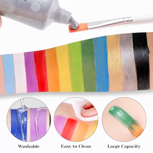 Green Face Paint 70ml - Water-Based SFX Makeup
