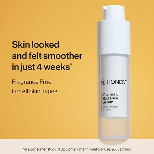 Honest Beauty Get Glowing Bundle | Vitamin C Brightening Serum + Everyday Moisturizer | Improves Skin Tone | Gentle for Sensitive Skin, Fragrance Free, Vegan | 1 fl oz, 1.7 fl oz