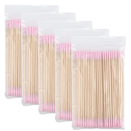 500pcs Disposable Cotton Swabs Double Head Pointed Tip
