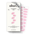 ohora Semi Cured Gel Nail Strips Strawberry Milk Pink