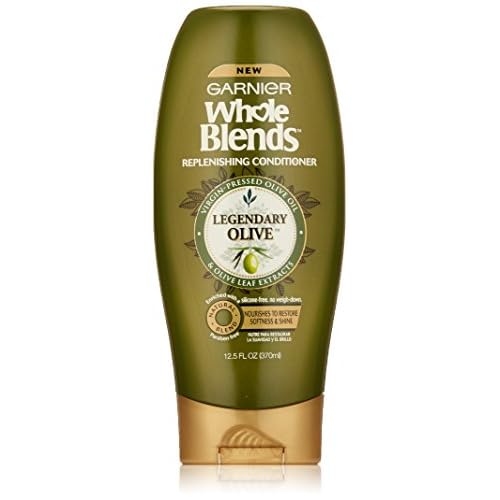 Garnier Whole Blends Replenishing Conditioner Legendary Olive, Dry Hair, 12.5 fl. oz.