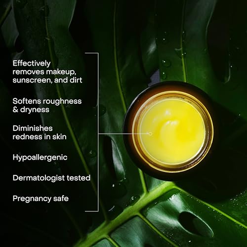 True Botanicals Ginger Turmeric Cleansing Balm - Makeup Remover & Gentle Facial Cleanser, 3.4 fl oz