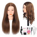 Opini Mannequin Head 100% Human Hair 22-24" Brown