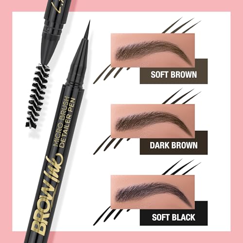 L.A. Girl Brow Ink Micro Brush Pen - Soft Brown