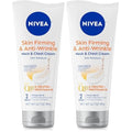 NIVEA Skin Firming & Anti Wrinkle Neck & Chest Cream with Coenzyme Q10,Creatine and Provitamin B5,Skin Firming Cream Reduces the Look of Fine Lines and Wrinkles,6.7 Oz Tube,(Pack of 2)