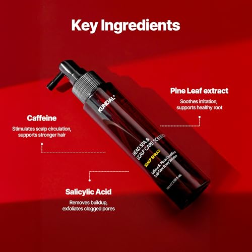 KUNDAL Root Enhancer Caffeine Scalp Tonic Herb Mint - 3.38 Fl Oz - B. Caffeine Scalp Treatment