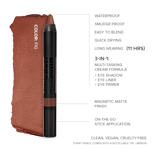 Nudestix Magnetic Matte Eye Color – 3-in-1 Cream Eyeshadow Pencil