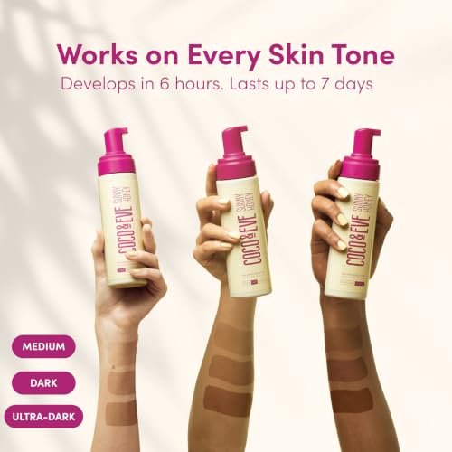 Coco & Eve Sunny Honey Bronzing Self Tanner Mousse Dark 6.7oz