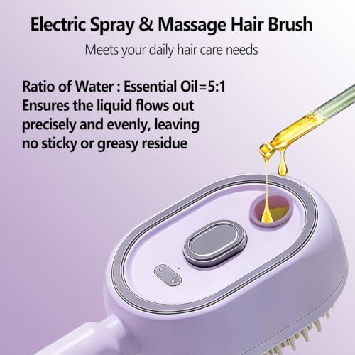 Electric Spray Air Cushion Massage Comb with Red Light