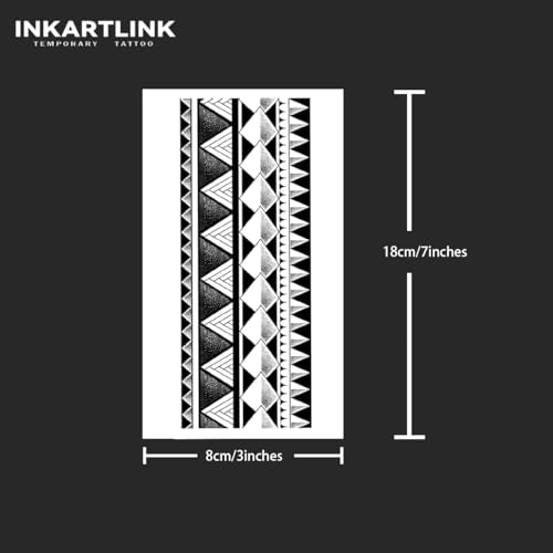 INKARTLINK Semi-Permanent Tattoo Sheets – Waterproof, Lasts 1-2 Weeks
