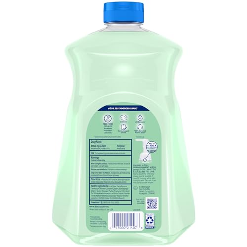 Dial Antibacterial Foaming Hand Soap Refill with Aloe - Fresh Pear Scent, 52 Fl Oz
