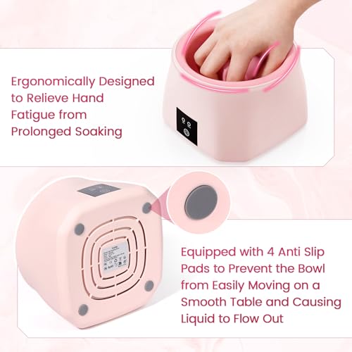Yokilly Electric Heated Nail Soaking Bowl for Acrylic & Gel Removal