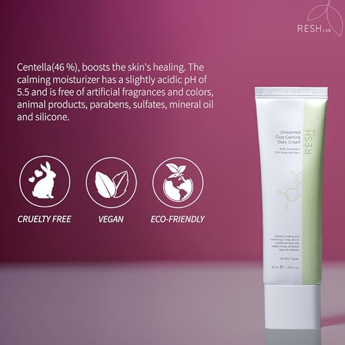 Korean Cica Repair Cream ? Hydrating Face Moisturizer for Sensitive & Dry Skin | Redness Relief, Soothing Cream with Ceramide & Panthenol (Fragrance-Free, 50ml)