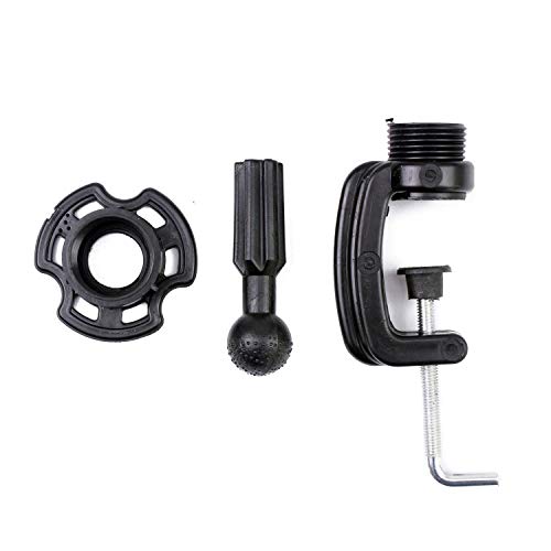 Wig Mannequin Head Stand with Clamp - Black