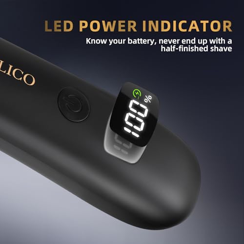 Men's Body Hair Trimmer with Ceramic Blades & LED Display