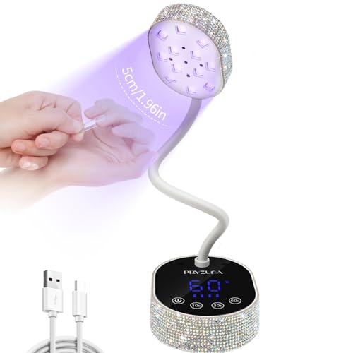 36W UV LED Nail Lamp – Cordless Gel X Curing Light with Gooseneck