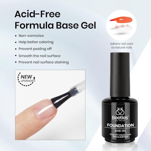 Beetles Builder Nail Gel & Top Coat Set - White Gel, 3 Pieces, 15ml L-White-3