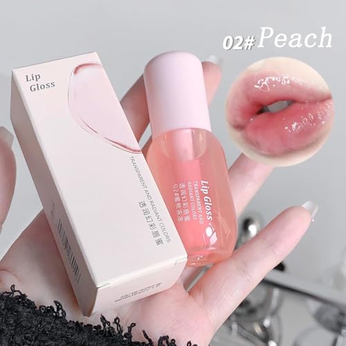 Clear Lip Gloss Oil Set, 3 Pcs Moisturizing Lip Balm